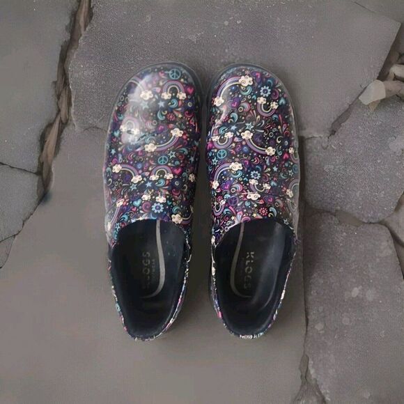 Klogs Footwear Multi-color Peace Out Mission  Nursing Clogs Women's Size 8.5 - Picture 5 of 8